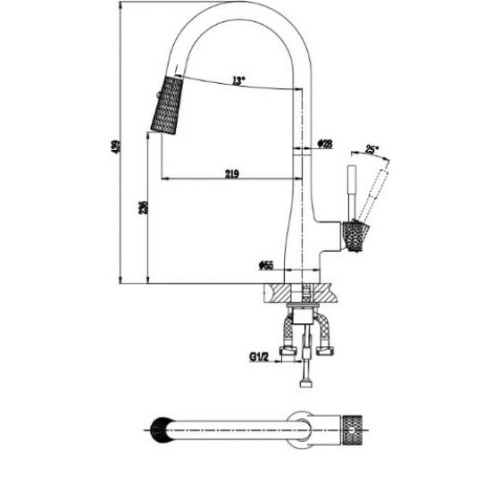 Смеситель D&K DA1462504D