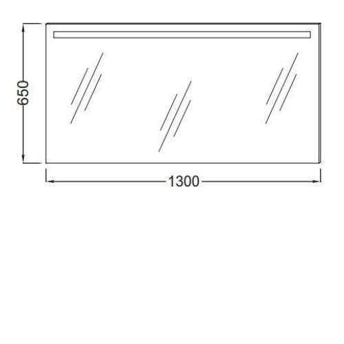 Зеркало JACOB DELAFON Parallel EB1419-NF 130х65 см
