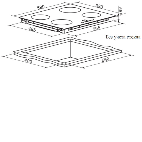 Варочная поверхность WEISSGAUFF HI 640 BA