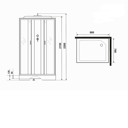 Душевая кабина NIAGARA NG-43975-14QG