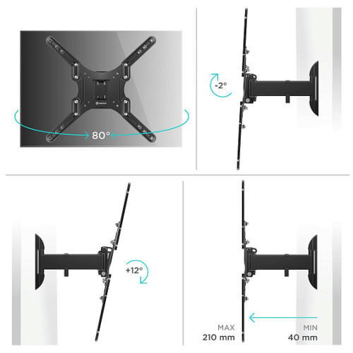 Кронштейн для телевизора KRON M2 Black