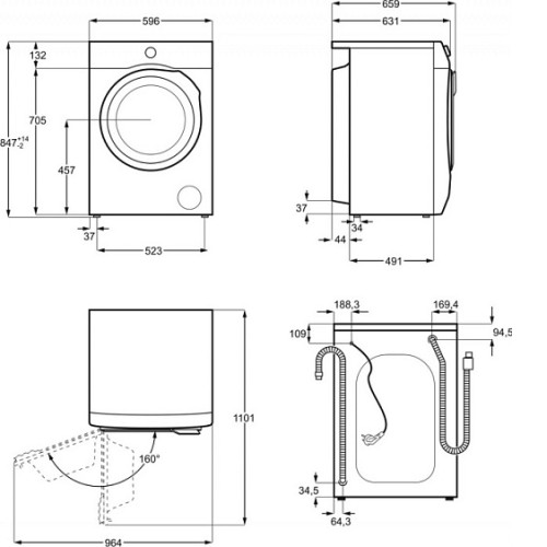 Стиральная машина AEG L8FEC69PS