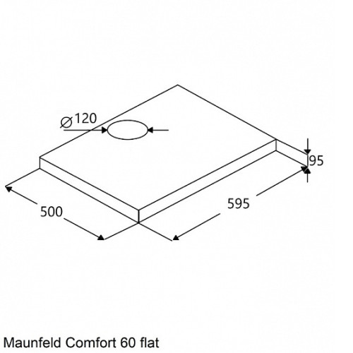 Вытяжка MAUNFELD Comfort 60 Flat черный