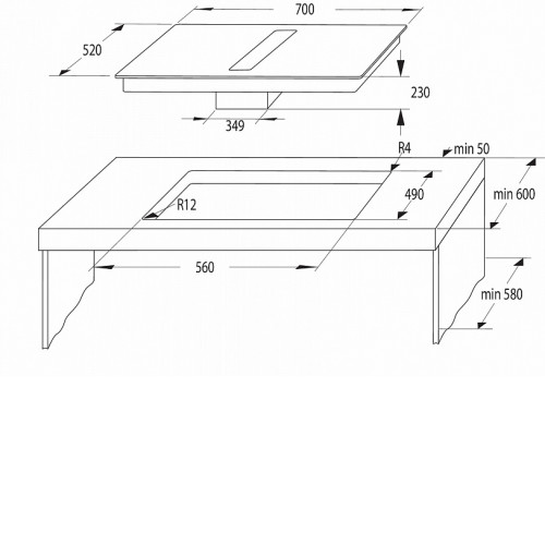 Варочная поверхность GORENJE HET749BSC