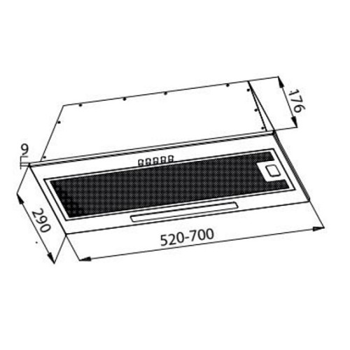 Вытяжка EVELUX Integral 80 B