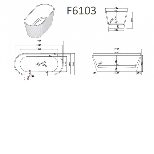 Ванна FRANK F6103 White