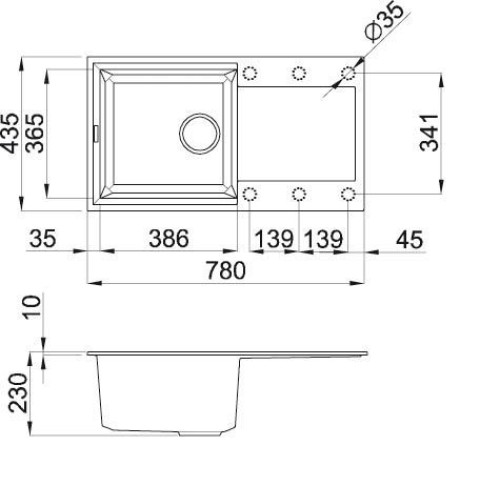 Кухонная мойка ELLECI easy 290 (51)