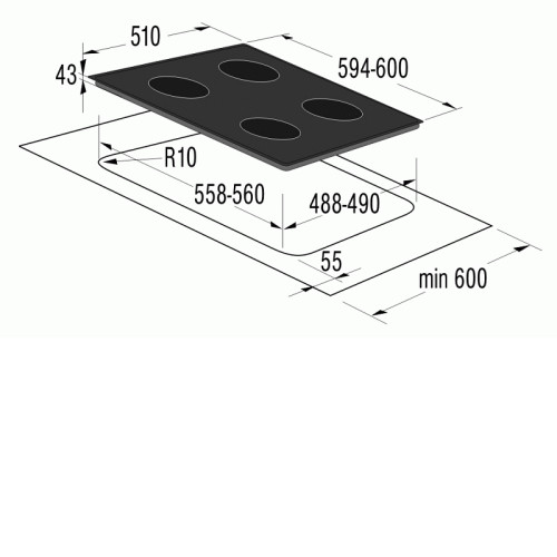 Поверхность GORENJE ecd 62 w