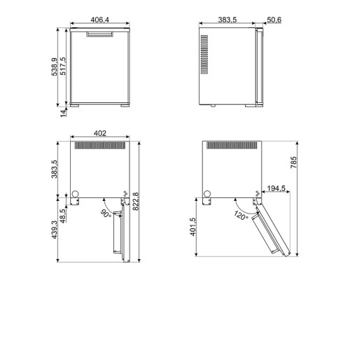 Минибар SMEG MTE40