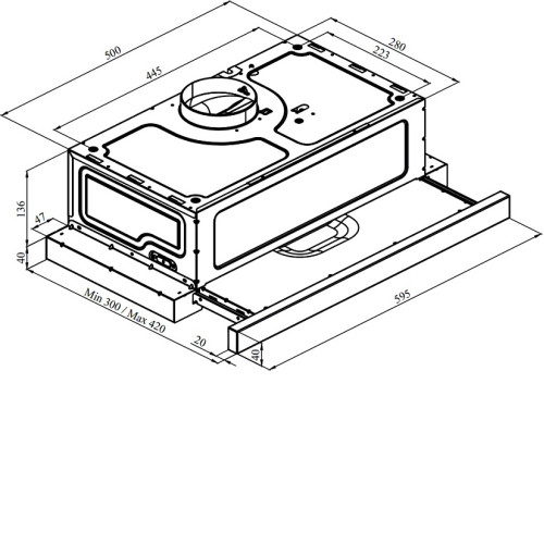 Вытяжка DARINA SMART М606X