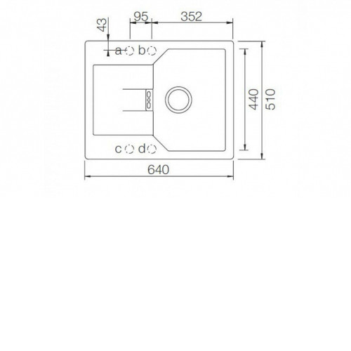 Мойка SCHOCK 700573 manhattan 40 d cristalite корз.клапан 640x510 оникс