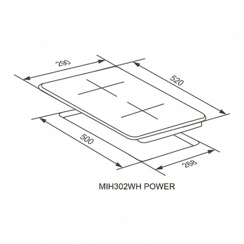 Варочная поверхность MEFERI MIH302WH POWER