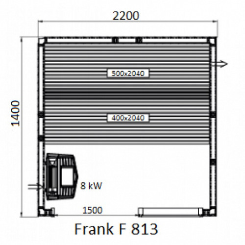 Финская сауна FRANK F813 КЕДР