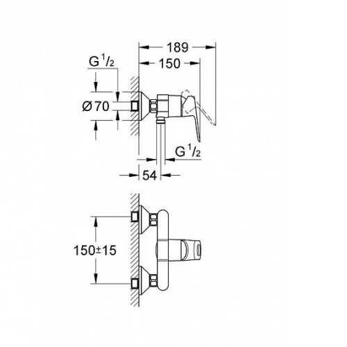 Смеситель GROHE BauLoop 23340000