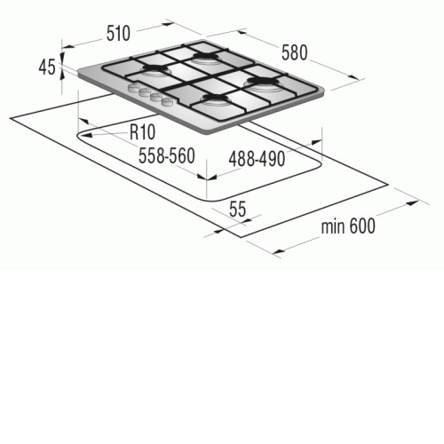 Поверхность GORENJE g 6n4 zbb
