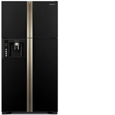 Холодильник HITACHI R-W722 FPU1 GBK черное стекло