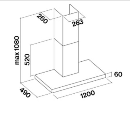 Вытяжка FALMEC Plane Top Fasteel 120 CPLN20.E11P2#ZZZX491F