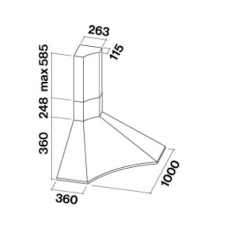 Вытяжка FALMEC Design Elios Ang Steel 100 CEIA00.E0P1#CRII491F