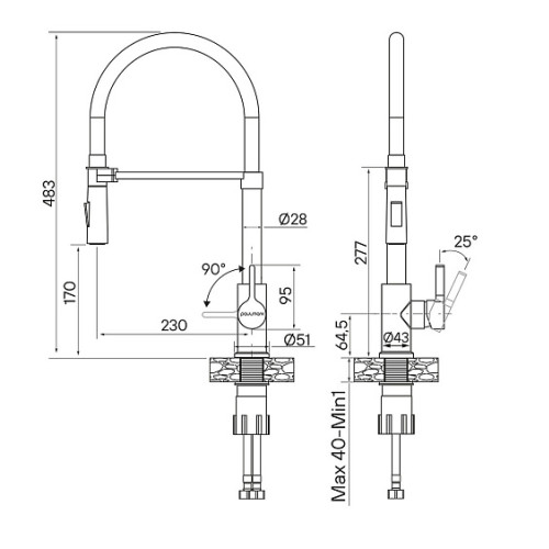 Смеситель PAULMARK Halt Ha214021-Ni