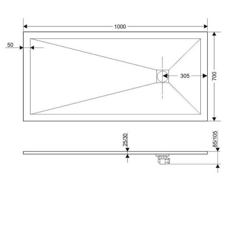 Экран для поддона GROSSMAN GR-S270100Q Strong