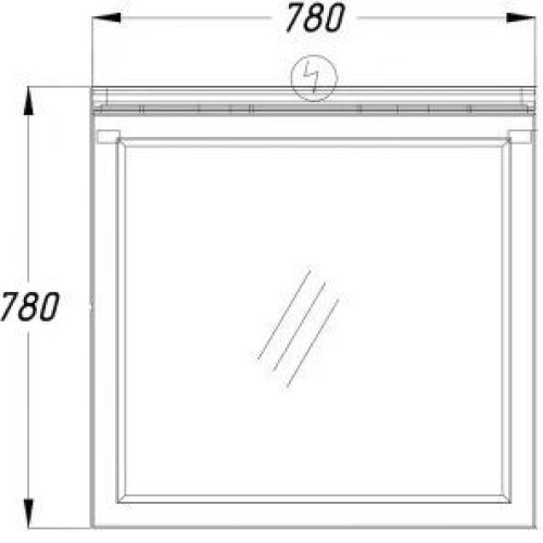 Зеркало OPADIRIS Мираж 80 светлый орех Z0000006875