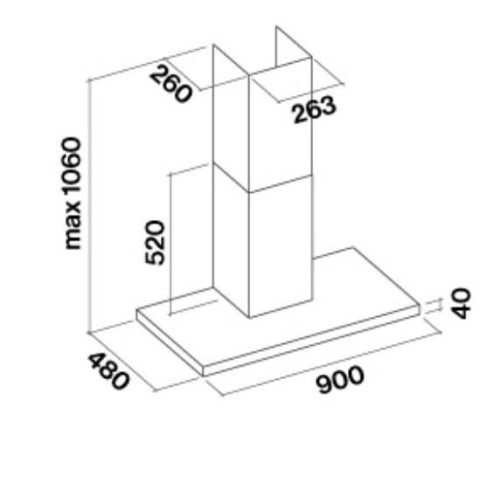 Вытяжка FALMEC Lumen 90 P.E. Inox CLUN90.E0P1#NEUI491F