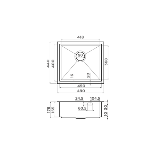 Кухонная мойка OMOIKIRI Kasen 49-16-GM (4997055)