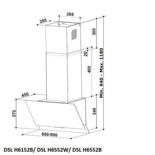 Вытяжка SCHAUB LORENZ DSL H6552W