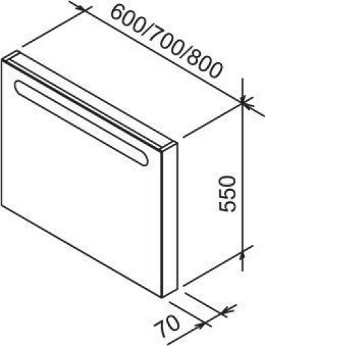 Зеркало RAVAK Chrome 600 капучино X000000968