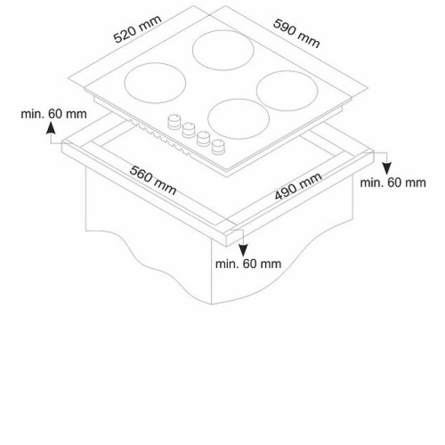 Варочная поверхность SIMFER H60V41R516