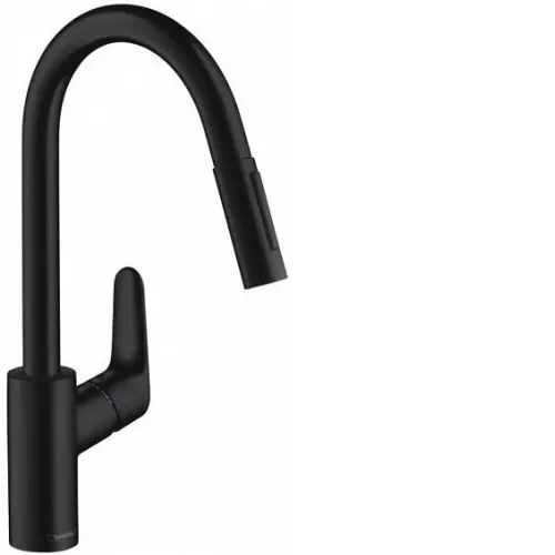 Смеситель HANSGROHE Focus 240 31815670 черный матовый
