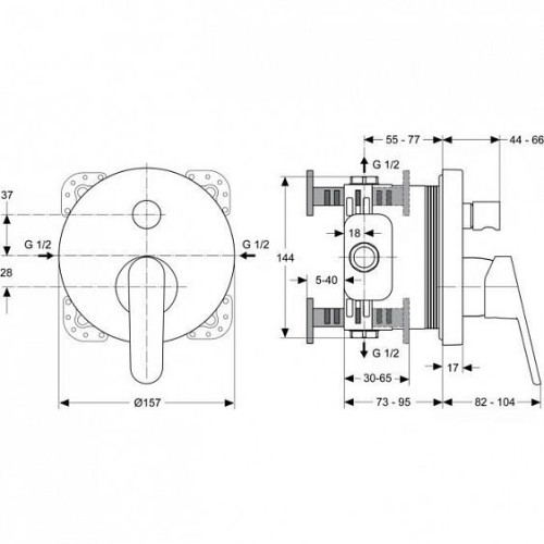Смеситель IDEAL STANDARD Melange A4720AA хром