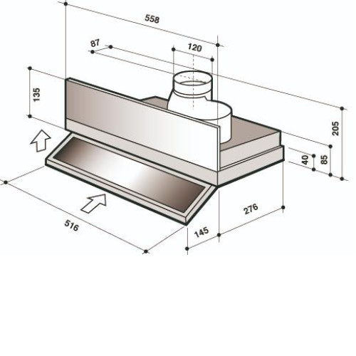 Вытяжка DE DIETRICH DHT1116X
