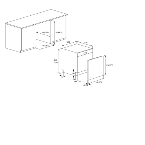 Посудомоечная машина HOTPOINT-ARISTON HI 5C59 D