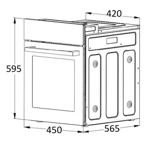 Духовой шкаф MEFERI MEO456IX LIGHT