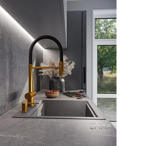 Смеситель EMAR ЕС-7024 PVD Golden