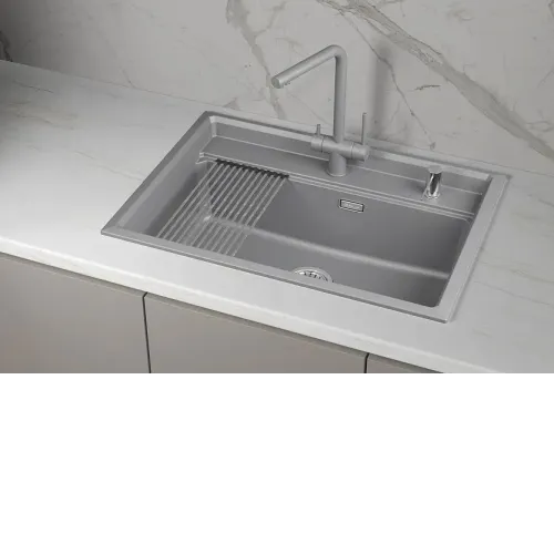 Кухонная мойка GRANULA KS-7301i алюминиум