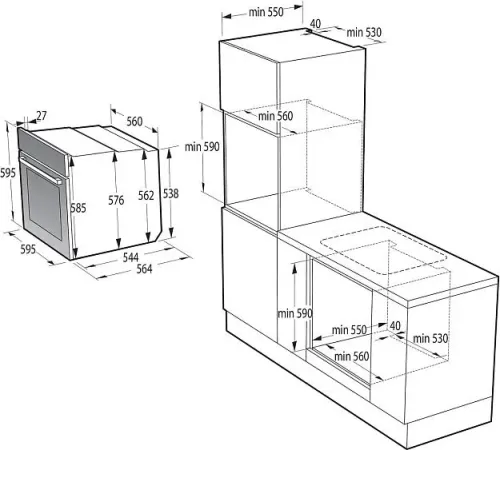 Духовой шкаф GORENJE BSA6737E15BG