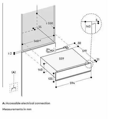 Шкаф для подогрева посуды GAGGENAU GW251100