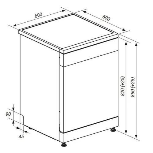 Посудомоечная машина HIBERG i-Q 6815 LW