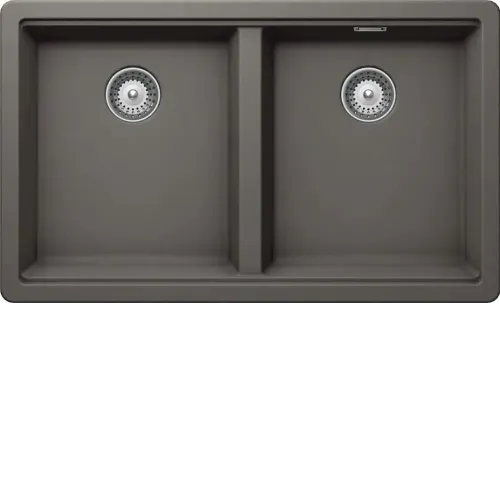 Кухонная мойка SCHOCK Greenwich 80-2U Cristadur серебристый камень