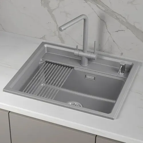 Кухонная мойка GRANULA KS-6003i алюминиум