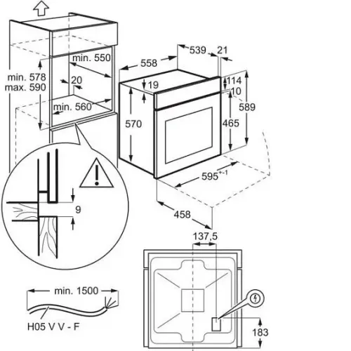 Духовой шкаф ELECTROLUX EOF5H50BZ
