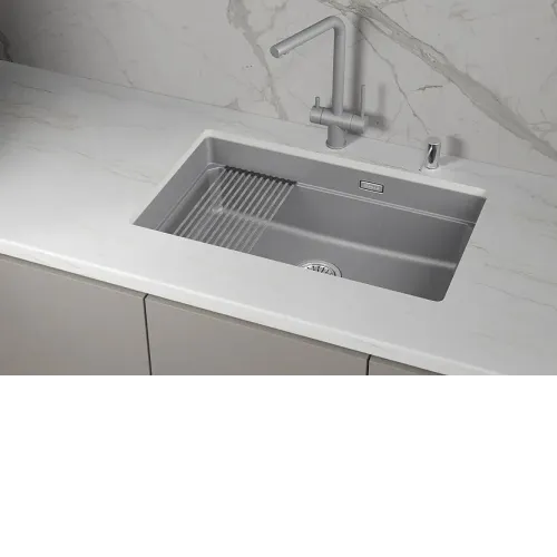 Кухонная мойка GRANULA KS-7303iU алюминиум