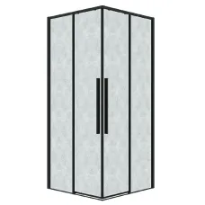Душевое ограждение GROSSMAN 300.K33.01.9090.21.02 черный матовый Душевое ограждение GROSSMAN 300.K33.01.9090.21.02 черный матовый