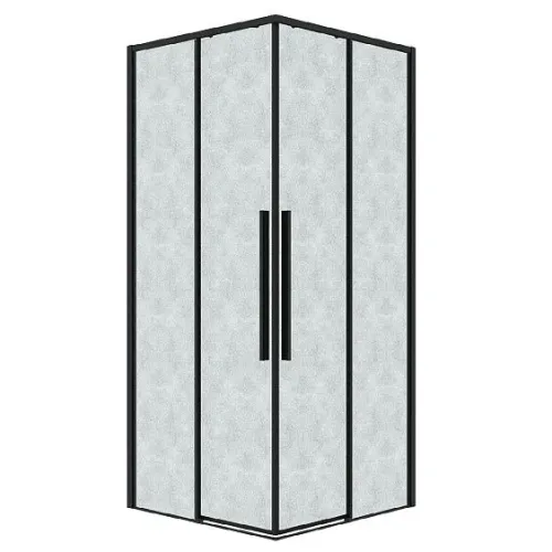 Душевое ограждение GROSSMAN 300.K33.01.9090.21.02 черный матовый