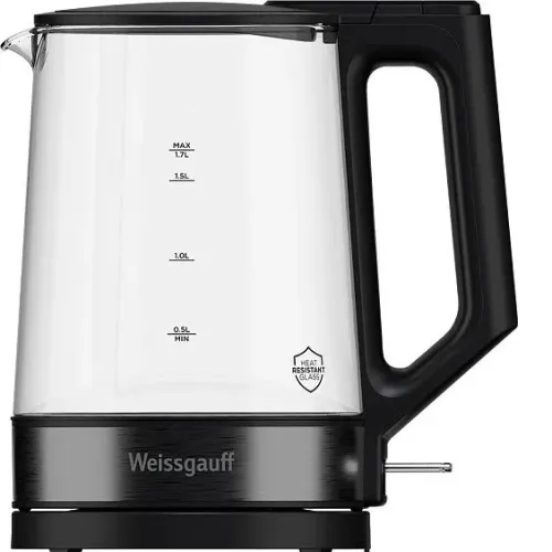 Чайник WEISSGAUFF WK 1700 EcoGlass Nero