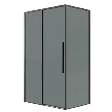 Душевое ограждение GROSSMAN 100.K33.01.120.21.10-200.K33.01.90.21.10 черный матовый