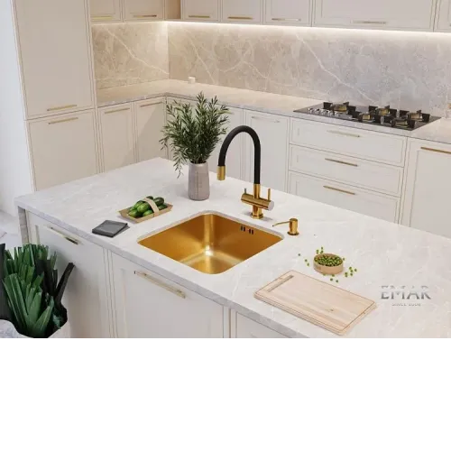 Смеситель EMAR ЕС-3015 PVD Golden