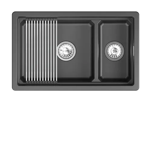 Кухонная мойка GRANULA KS-7304iU шварц